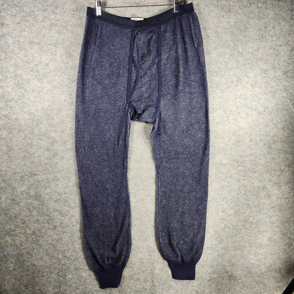 Morgan Performance Men Thermal Pants Navy Blue Long John Base Layer XL 42-44 New